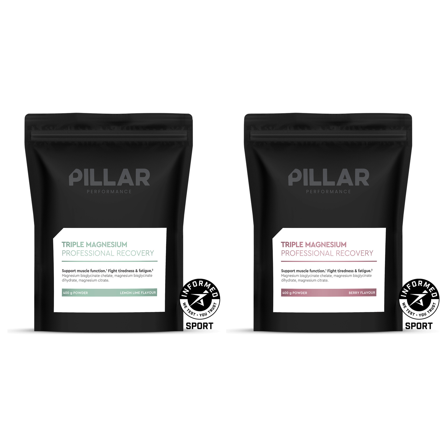 PILLAR Triple Magnesium Value Pack 400g